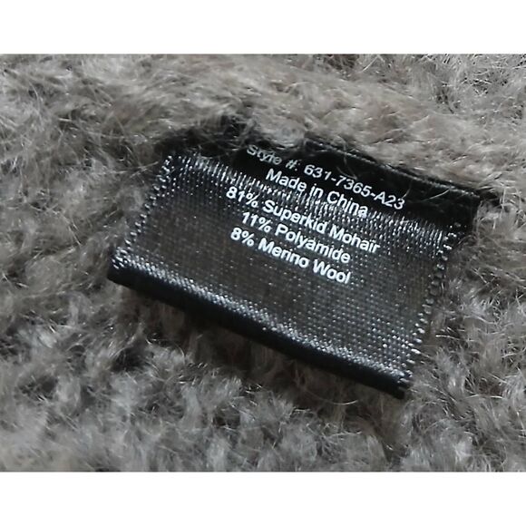 Jenni kayne womens small super kid mohair soft sweater cardigan gray Capsule - Picture 7 of 8